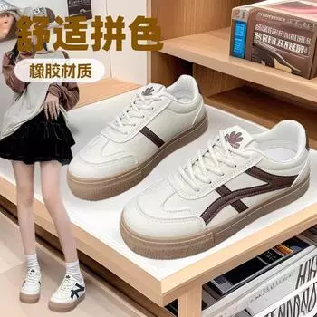 Foreign trade classic spring and autumn little white shoes 2025 new thick-soled light, simple and beautiful casual versatile trendy women s shoes 35 синий
