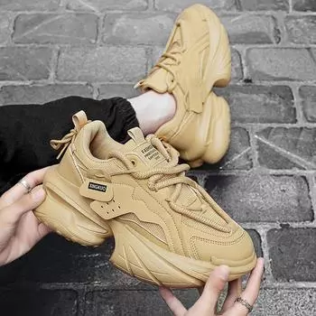 Foreign trade explosion ins trendy men s shoes European station spaceship shoes breathable casual height increase platform fashion dad shoes 39