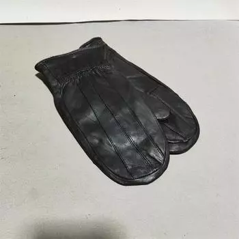 Foreign Trade Export Tail Goods OEM Shopping Mall Withdraw from Cupboard Counter Tail Goods Leather Leak-Picking Inventory Sheepskin Women Glove Bag Men Black Gloves No.1