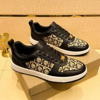 Независимая станция внешней торговли Мужская обувь Повседневная маленькая белая обувь Мужская кожаная спортивная обувь на толстой подошве 39 белый