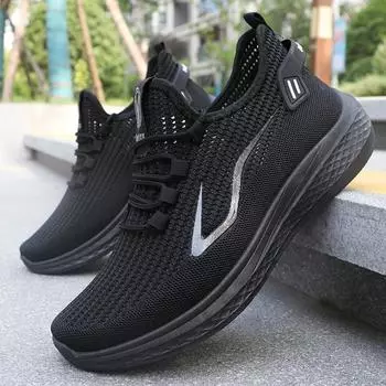 Foreign trade men s shoes spring shoes men s shoes casual shoes breathable fly-woven sports shoes 39