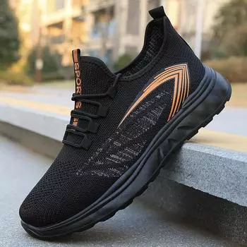 Foreign trade men s shoes spring shoes men s shoes casual shoes breathable fly-woven sports shoes 39