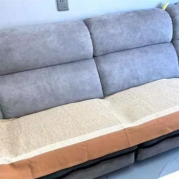 Foreign Trade Original Order American Country Fabric Sofa Cushion All Year Round Neutral Non Slip Sofa Cushion Sofa Cover Sofa Cover Cloth Hemp color 70 x 90cm