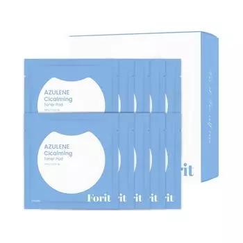 Forit Azulene Cicamming portable toner pad, 1 pack, 10 pieces