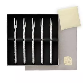 Fork Titanium Pick Fork 5PCS Made in Japan J-kitchens-bag 12.689.0cm