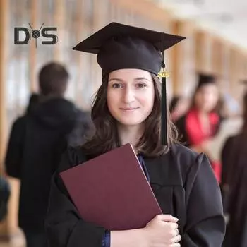 Форма бакалавра 2025 года, золотистые висячие уши с шипами на шляпе, унисекс, выпускной, фотография, выступление, формальный бакалавр M жёлтый