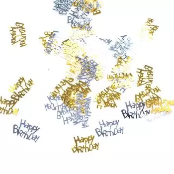 Форма букв на день рождения Празднование годовщины Декоративные россыпи Конфетти Украшения