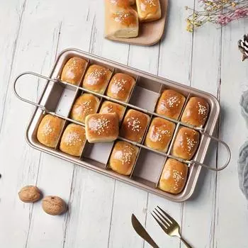 Форма для брауни из углеродистой стали с антипригарным покрытием 31x19,5 см с разделителями — идеально подходит для кексов, капкейков и выпечки небольших сладостей — идеально подходит для Рождества