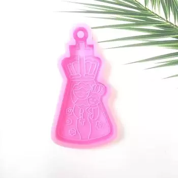 Форма для брелока, украшения для рюкзака, силиконовые формы, форма из эпоксидной смолы, крест, инструмент для литья в форме монахини T1