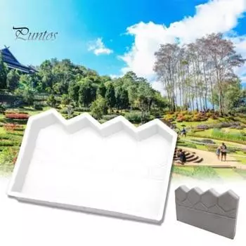 Форма для цемента для забора Износостойкая многоразовая нелипкая форма Легко снимается с формы Большая прочность Пруд Забор Форма для цементного кирпича Двор Сад Забор Газон A