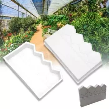 Форма для цемента для забора Износостойкая многоразовая нелипкая форма Легко снимается с формы Большая прочность Пруд Забор Форма для цементного кирпича Двор Сад Забор Газон