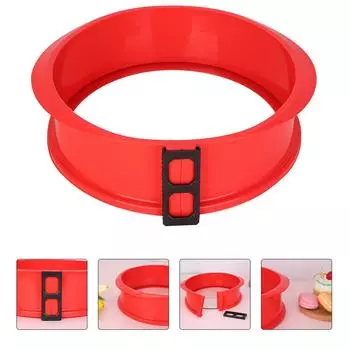 Форма для чизкейка Формы для выпечки тостов Съемный противень Закаленное стекло Антипригарное кухонное приспособление Украсить дно