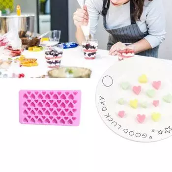 Форма для десерта, высокая термостойкость, сделай сам, простое управление, полезные 56 сердечек, домашний шоколадный пудинг, кухонный гаджет