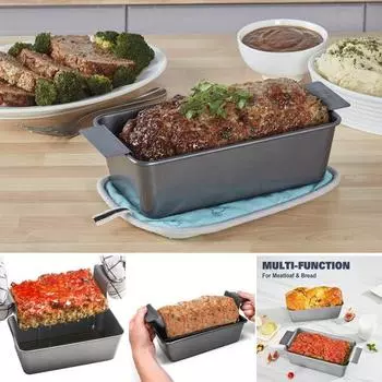 Форма для хлеба с антипригарным покрытием Равномерное распределение тепла Легко очищаемая форма для выпечки чёрный