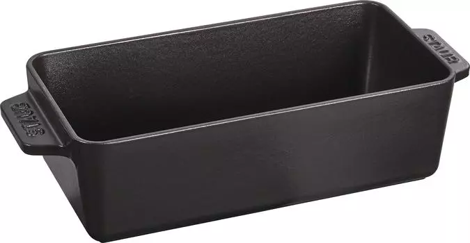 Форма для хлеба Staub, черная, 23 см x Форма для выпечки хлеба, совместимая с японской кухней IH Cake & (Без крышки) 11,5 см [Авторизованный продукт] 40501-046