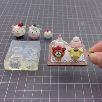 Форма для кекса, силиконовая форма, 3D мини-форма из эпоксидной смолы, форма для украшения торта, конфеты для домашней выпечки, изготовление поделок