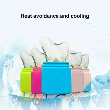 Форма для кубиков льда холодной терапии Гуаша Охлаждающие контурные шарики для лица Массажный ролик для тела с ледяным эффектом 05