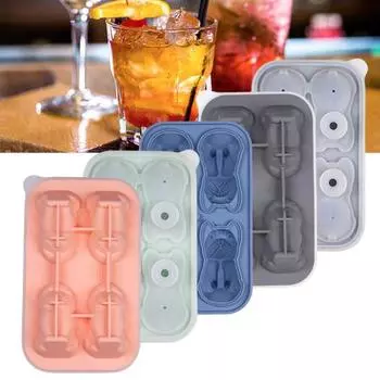 Форма для кубиков льда, милая мультяшная форма собаки-космонавта, пищевой силиконовый чайник для изготовления кубиков льда для виски, коктейлей A
