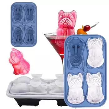 Форма для кубиков льда, милый мультяшный астронавт, собака, форма пищевого силикона, создатель кубиков льда A
