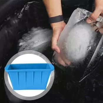 Форма для кубиков льда, очень большая форма для блоков льда, многоразовая гибкая силиконовая форма для кемпинга, рыбалки, пляжных поездок