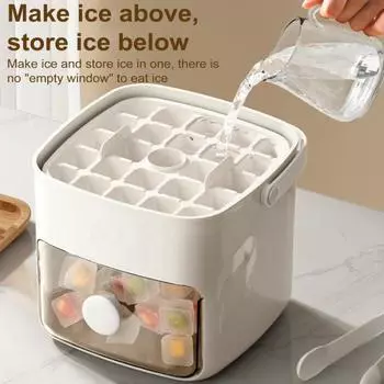 Форма для кубиков льда с крышкой для воды, фруктов, коктейлей Creative Ice Cube