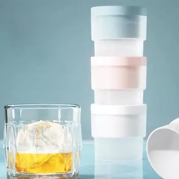 Форма для льда для коктейлей и кофе, хоккейный лоток для домашнего использования, материал ПП синий