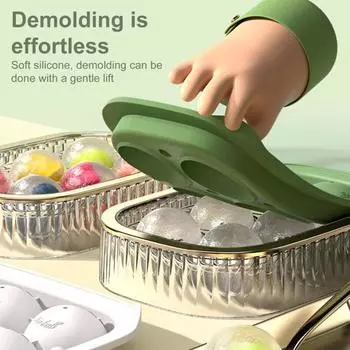 Форма для льда из виски, большая круглая форма для хоккея на льду, быстрая заморозка 1Grid белый