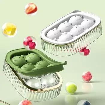 Форма для льда из виски, большая круглая форма для хоккея на льду, быстрая заморозка и простота 1Grid белый