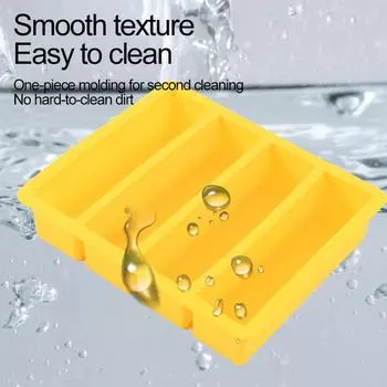 Форма для льда ручной работы, форма для мороженого, моющаяся, нелипкая, длинная полоска, 4 решетки, длинная, для приготовления коктейлей с виски