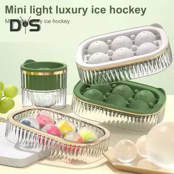 Форма для льда в виде шарика для виски, большая круглая форма для хоккея на льду, быстрая заморозка и легкое извлечение, сферическая форма для льда без бисфенола А для коктейлей и шоколадных десертов 1Grid белый