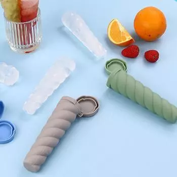 Форма для льда Yousheng с цилиндрическим дизайном, уникальная цилиндрическая форма для льда с более глубокой герметичной крышкой, легко извлекаемая, небольшая форма для мороженого 1pc