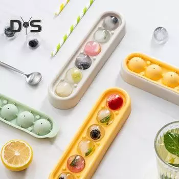 Форма для лотка для кубиков льда, круглая форма для пищевого качества TPR, изысканная деталь, форма для лотка для льда жёлтый