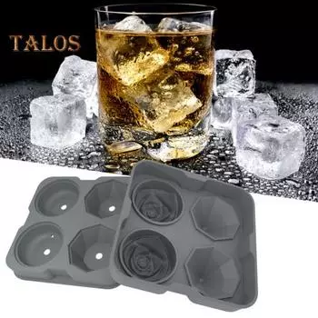 Форма для лотка для кубиков льда, экологически чистая герметичная пищевая специальная форма с 4 полостями, маленькая воронка, форма для лотка для льда для сока темно-зеленого