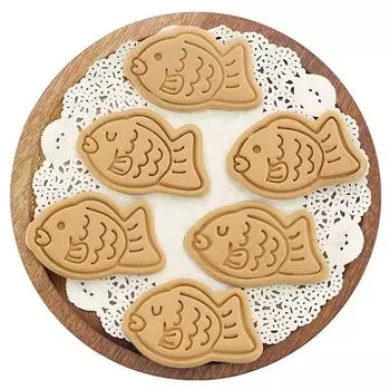 Форма для маленькой рыбки, сэндвича, печенья, инструмента для дома, 3D-прессования, формы для печенья