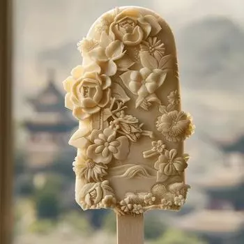 Форма для мороженого из пищевого силикона. Ручная работа. Форма для мороженого на палочке.