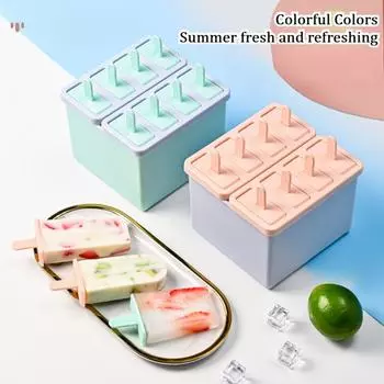Форма для мороженого с крышкой, пылезащитная, летняя, самодельная, коробки для льда, простая, детская, форма для сырных палочек, бытовые кухонные принадлежности