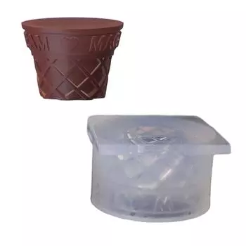 Форма для мороженого в форме конуса ручной работы в виде головы кролика, силиконовая форма для выпечки, форма для помадки, инструмент для украшения шоколадного торта, домашний декор 5