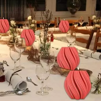 Форма для мыла, многоразовые бытовые принадлежности, долговечная геометрическая вращающаяся волна, форма для свечей, полезная, многоцелевая, долговечная Small