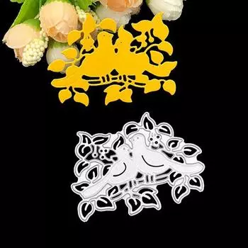 Форма для ножа из углеродистой стали для скрапбукинга, модель ножа для тиснения «сделай сам», 2, форма для ножа из углеродистой стали с маленькой птицей серебряный