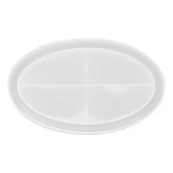 Форма для овального подноса, силиконовая овальная форма для ювелирных изделий, DIY форма для лотка для маникюрного магазина, организация украшения