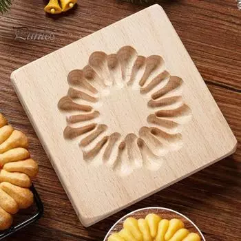 Форма для печенья, 3D прозрачная текстура, сделай сам, деревянная форма для печенья, простая в использовании антипригарная форма для выпечки для домашней кухни A