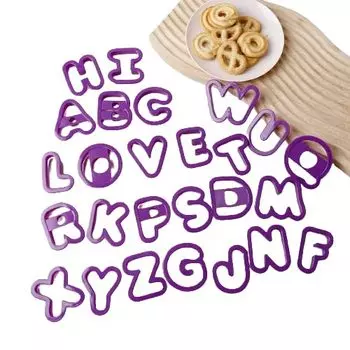 Форма для печенья из клена «Буле», алфавит, резак для печенья, форма для печенья 26 символов