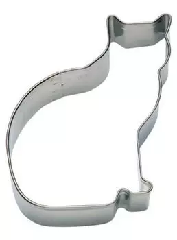 Форма для печенья «Корона тигра», серебристая, 58 x 69 x 21 мм, вырезание кошки, сакуры, нержавеющая сталь, животное, кошка, 1992 г., 18–8 г., 18–8 г.