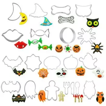 Форма для печенья на Хэллоуин, тыква, привидение, летучая мышь, формы для печенья, шоколада, инструменты для выпечки и украшения тортов, принадлежности для вечеринки на Хэллоуин