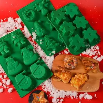 Форма для печенья, удобная многоразовая прозрачная форма для рождественской елки, десертная форма для торта для пекарни