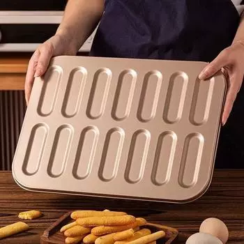 Форма для печенья в форме пальца без запаха, 14-гнездная, антипригарная, форма для торта «Дамские пальчики», выпечка