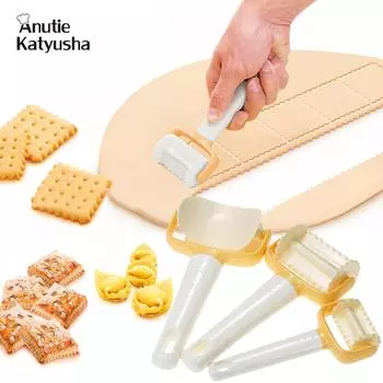 Форма для пирога, катящийся резак, пластиковая лопаточка для глазури, круглая лопатка для резки печенья, лезвие для печенья, круглая форма для изготовления клецок для теста 13.5*5.7cm