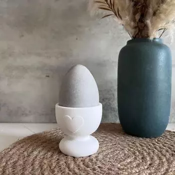 Форма для подноса для яиц в форме сердца своими руками, держатель для пасхальных яиц, гипсовые бетонные формы ко Дню святого Валентина белый