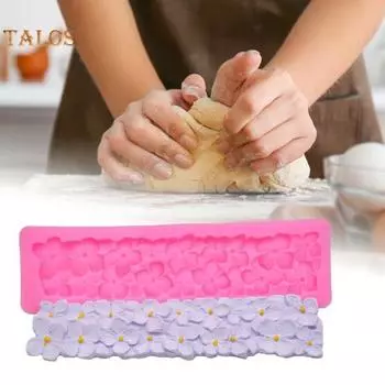 Форма для помадки, пищевая, сделай сам, поделки, сплошной цвет, отличный цветочный узор, кухонные принадлежности для торта