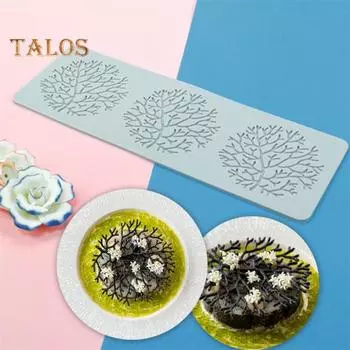 Форма для помадки пищевого класса DIY легкая полезная полая цветочная композиция силиконовая форма для кухни